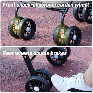 Penjualan laris kereta dorong hewan peliharaan pembawa hewan kecil Travel 4 roda kereta bayi untuk anjing besar - Product Image 5