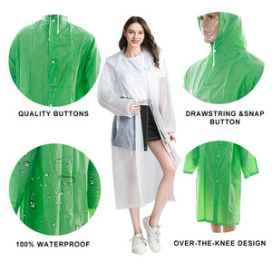 Vélo unisexe mode Simple Durable Transparent imperméable tissu PVC imperméable pour adultes utilisation moto - Product Image 5