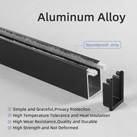 Tira de Bloqueo de Luz para Persianas, en Forma de U, Resistente al Viento y al Sol, Canal de Aluminio, Gran Venta