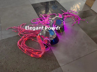 2025 nouvelle couleur changeante ensemble de tête de perruque Led Light up tenue de technologie future