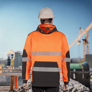 Vêtements de travail de sécurité en coton conscients de l'usine T-shirt à col haute vision respirant d'été en maille réfléchissante à manches courtes confortable - Product Image 3