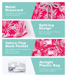 Short de bain Strech 4 voies personnalisé Short de plage Short de plage Short de <span class=keywords><strong>surf</strong></span> à séchage rapide Short de <span class=keywords><strong>surf</strong></span> pour filles Vente en gros personnalisé Boardshorts pour femmes - Product Image 5