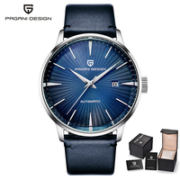 Montre automatique mécanique de luxe pour homme PAGANI Design 2770, bracelet en cuir, étanche, montre de style classique avec mouvement ETA