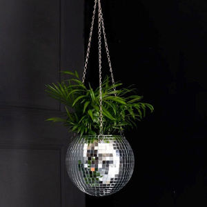 Maceta colgante de bola de discoteca <span class=keywords><strong>para</strong></span> el hogar 4 "/6"/8 "/10"/12 "con cuerda Macron Macrame Plant Hanger <span class=keywords><strong>para</strong></span> plantas de interior o exterior Macetas - Product Image 3