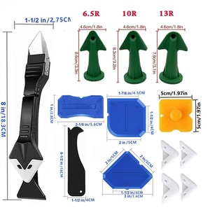 Silicone <b>Caulking</b> <b>Tools</b>-3 in 1 Sealant Finishing <b>Tool</b> Grout <b>Remove</b> Scraper Caulk <b>Remover</b> Glass Glue Angle Scraper - Product Image 3