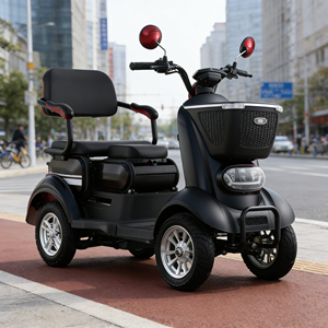 Scooter puissant 1000W / Frein électromagnétique / Scooter à quatre roues pour les trajets sur les chantiers de construction BOOM S2 - Product Image 1