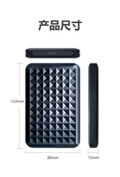 Wadah Hard drive disk portabel 2.5 inci USD3.0 ke sata 2.5 inci casing HDD eksternal SATA casing penutup