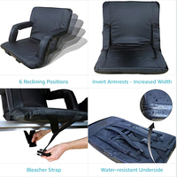 Chaise de camping portable moderne d'extérieur, chaise de plage, chaise pliante inclinable pour parc et intérieur, avec coussin, chaise de stade – Vente en gros