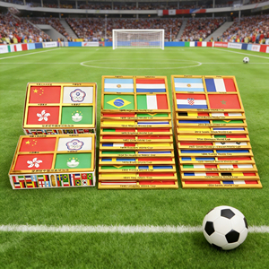 Cadre d'affichage personnalisable et durable pour les quatre dernières équipes de la <span class=keywords><strong>Coupe</strong></span> <span class=keywords><strong>du</strong></span> <span class=keywords><strong>monde</strong></span> de football 1930-<span class=keywords><strong>2022</strong></span>, souvenir et décoration pour les fans de football - Product Image 1
