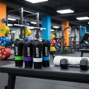 Botella Deportiva de 500 ml Libre de BPA, para Gimnasio, Mezcladora para Pastillas, Contenedor de Proteínas, Apta para Lavavajillas, Portátil, para Hidratación Deportiva - Product Image 2