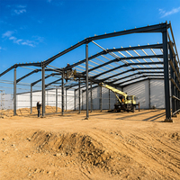 Atelier en structure métallique, bâtiment préfabriqué au design moderne, certifié CE/ISO9001, garantie de 5 ans
