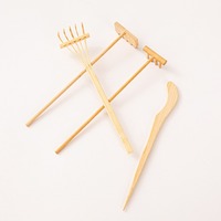 Râteau en bambou, râteau à sable, ensemble créatif pour table de sable, mini râteau en bambou, accessoires pour peinture sur sable
