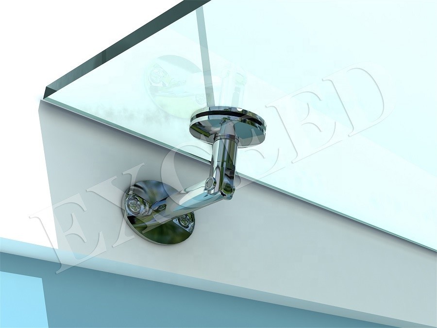 Verre Avec Auvent En Acier Inoxydable Barre de Support