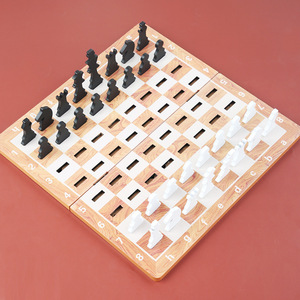 Usine directe <span class=keywords><strong>nouveau</strong></span> jouet de <span class=keywords><strong>jeu</strong></span> de société de bataille pour enfants pliable en bois insérer échiquier éducation précoce échiquier - Product Image 5