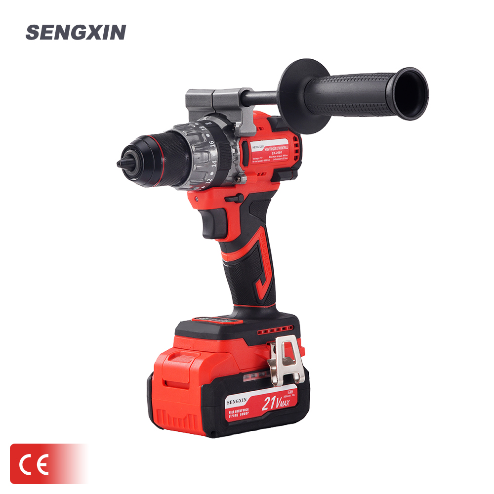 SENGXIN самая популярная модель SX-2060 21 В 13 мм Беспроводная ручная дрель с ручкой литиевая батарея промышленного класса