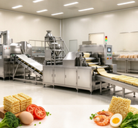 Équipement alimentaire industriel avec cuisson vapeur efficace et convoyage des produits, ligne de production de nouilles instantanées
