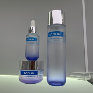 Ensemble de bouteilles PETG Taolin avec pulvérisateur dégradé bicolore + couvercle plaqué <span class=keywords><strong>pour</strong></span> soins de la peau, <span class=keywords><strong>mousse</strong></span> coiffante, lotion personnalisée, LOGO - Product Image 4