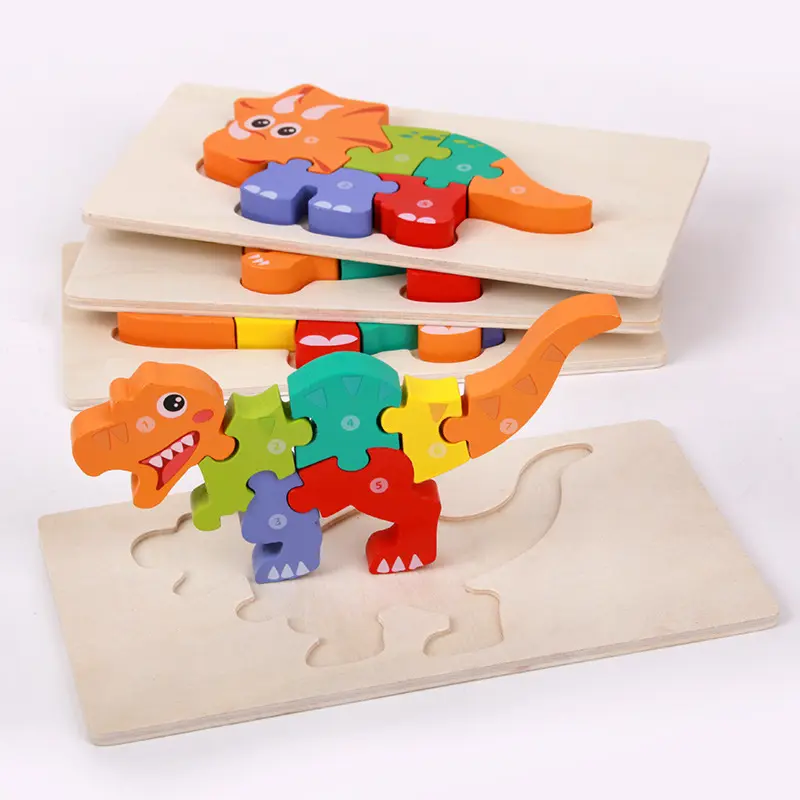 Wholesale Kids toys 2023 new arrivals wooden 3d cube jigsaw puzzles game trending educational other toys & hobbies for children