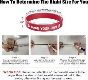 Bracelet en silicone personnalisé, bracelet en caoutchouc promotionnel avec logo - Product Image 3