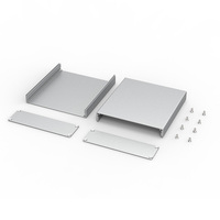 Boîtier en aluminium anodisé d'usinage CNC Boîtiers d'instruments électroniques Boîtier PCB Boîte de jonction
