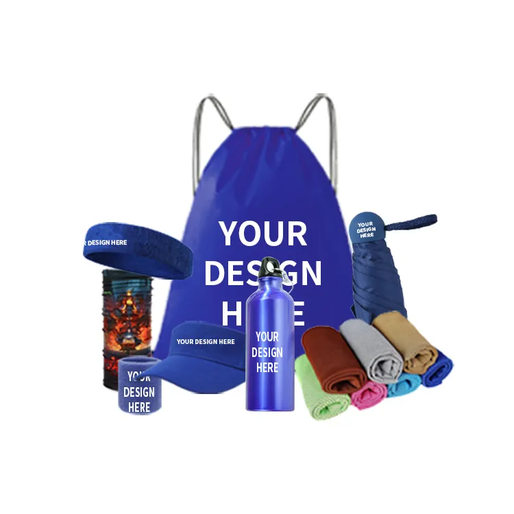 Promotieartikel Sport Cadeau Set Custom Logo Trekkoord Tas Cadeau Set Voor Reclame Product