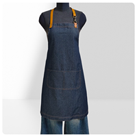Tablier en jean sans manches réutilisable pour la cuisine et la maison, impression de logo personnalisée, résistant aux taches, pour hommes et femmes, Niuweili