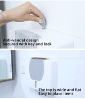 Étagère de téléphone distributeur de serviettes en papier avec logo personnalisé OEM ODM distributeur de papier hygiénique en plastique distributeur de serviettes en papier pliable pour salle de bain