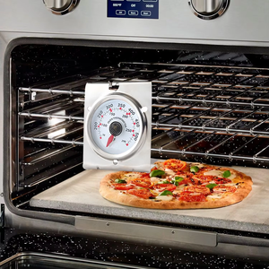 घर में खाना पकाने के लिए अकेले खड़े होने के लिए sw 304 स्टेनलेस स्टील घरेलू हुक थर्मामीटर बड़ा डायल ओवन कुकवेयर थर्मामीटर - Product Image 1