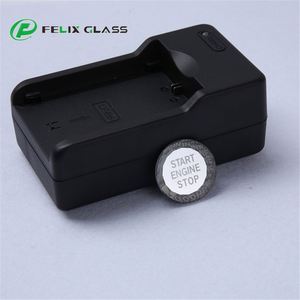 Verre trempé personnalisé avec impression sérigraphique pour bouton de démarrage et d'arrêt du moteur, bouton délicat à pression - Product Image 2