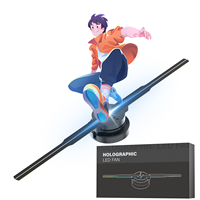Ventilateur holographique 3D de 42 cm avec suspension d'air LED pour la publicité et l'éducation en intérieur
