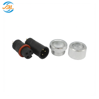 Connecteur de panneau métallique étanche IP67/IP68 M12 à montage avant/arrière avec bride, pour soudure, 12mm 16mm, de Dongguan
