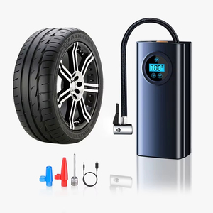 Xách tay 12V DC Plug-in điện xe máy bơm không khí 2000mAh kỹ thuật số Tire <span class=keywords><strong>Inflator</strong></span> với áp suất lốp Monitor hộp đóng gói - Product Image 1