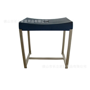 Tabouret de douche pour personnes âgées, chaise de salle de bain antidérapante en acier inoxydable, 44x29.5x47cm, chaise accessible gris foncé - Product Image 5