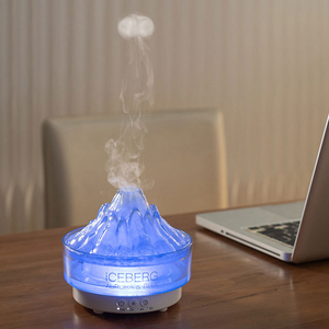 Wholesale Portable Ultrasonic Humidifier Essential <b>Oil</b> Aroma <b>Diffuser</b> Home Simulation Iceberg Aromatherapy USB Power Supply - Product Image 3
