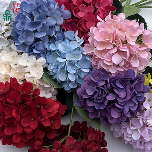 Flores de Hortensia Artificiales de Seda, Estilo Rústico, Decoraciones para Bodas, Decoración para Pasillos de Hotel, Hechas a Mano - Product Image 2