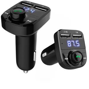 X8 Fm Zender Aux Modulator <span class=keywords><strong>Bluetooth</strong></span> Handsfree Carkit Auto Audio Mp3-speler Met 3.1a Snel Opladen Dual Usb Autolader - Product Image 1