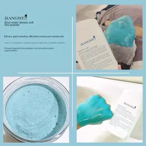 Colágeno de Moléculas Pequeñas en Polvo, 300g, Mascarilla Facial de Espirulina Hidratante y Blanqueadora para Piel Mixta - Product Image 3