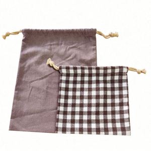 Bolsas de Tela Reutilizables Personalizadas con Cordón, de Terciopelo, Lino, Algodón o Lona, en Diferentes Grosores y Colores, con Diseño Impreso - Product Image 6