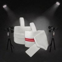 Genouillère de sport en néoprène avec bandage élastique auto-adhésif enveloppant, antidérapant, pour fitness, squat et compression du mollet