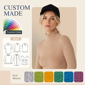 Pull en tricot sur mesure pour <span class=keywords><strong>femme</strong></span>, en laine <span class=keywords><strong>mérinos</strong></span> superfine, col roulé, idéal pour l'hiver - Product Image 1