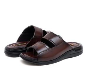 Sandalias de Hombre de Primera Calidad, Color Borgoña, con Aspecto de Cuero Sintético, Clásicas, Abiertas, con Hebilla y Correa, Casuales, Formales y Cómodas - Product Image 2