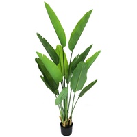 Décoration intérieure : Bananier artificiel de 160 cm de haut avec pot