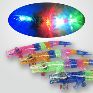 Jouet crocodile musical lumineux électrique 45 cm en plastique avec corde pour enfants unisexe - Product Image 2
