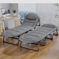 Lit de camp pliable portable, réglable, durable, léger, pour hôtel, extérieur, randonnée, camping