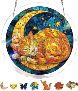 <span class=keywords><strong>Puzzle</strong></span> acrylique paysage dessin animé, mini <span class=keywords><strong>puzzle</strong></span> personnalisé à faire soi-même, cadeau découpé au laser, décoration de fenêtre, vente en gros, décoration intérieure, directement de l'usine - Product Image 4