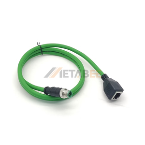 Adaptador de Conector Hembra RJ45 a M12 Codificado X y D, 0.75m, 4 Pines, Impermeable, con Fijación Frontal, Divisor de Cable - Product Image 2
