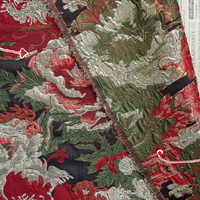 Tissu Jacquard Brocart Métallique Doré Floral 3D Gaufré, Nouveau Design Tendance, Vente en Gros Personnalisée pour Vêtements