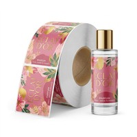 Étiquettes autocollantes en vinyle résistant aux UV et aux rayures, forme personnalisée pour les bouteilles cosmétiques, les canettes de boissons, les parfums