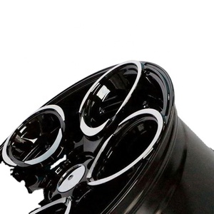 Llantas de aleación de tamaño completo tipo trébol de cuatro hojas de 17 pulgadas con remaches, 4 o 5 birlos, labio mecanizado, para modificación todoterreno - Product Image 4