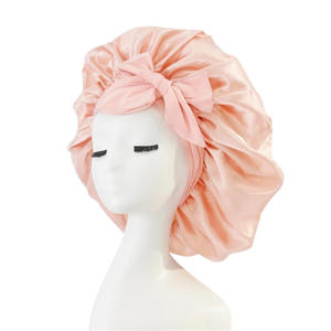 Chapeau rond en ruban imprimé léopard pour femme Arc comme beauté <span class=keywords><strong>et</strong></span> soin des cheveux Bonnet à larges bords Bonnet de sommeil Bonnet Durag - Product Image 2